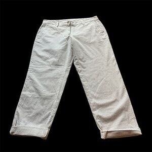 Pinstripe Talbots relaxed Chinos pants